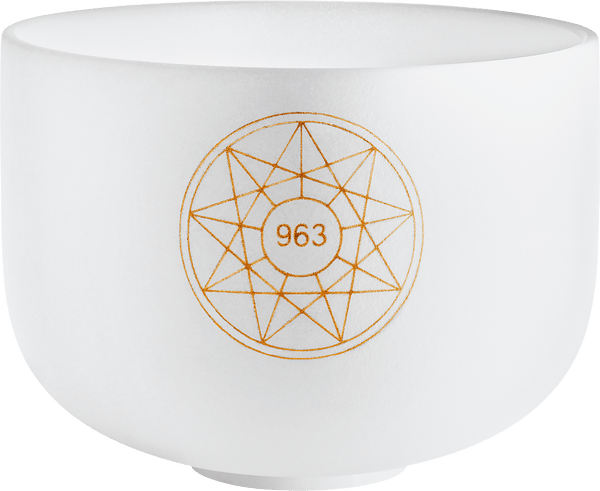 MEINL Sonic Energy Solfeggio Crystal Singing Bowl, 963 Hz, 10 " / 25 cm, Crown Chakra - Ev - Entz Music