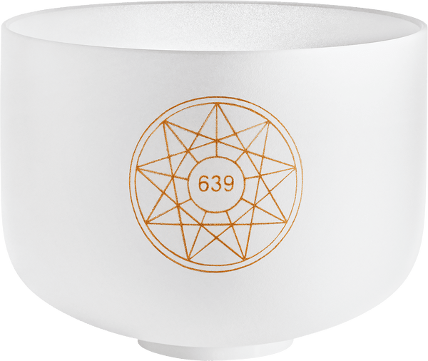 MEINL Sonic Energy Solfeggio Crystal Singing Bowl, Fa 639 Hz, 10 " / 25 cm, Heart Chakra - Ev - Entz Music