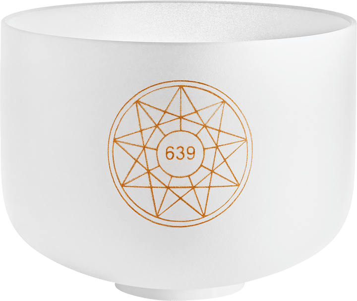 MEINL Sonic Energy Solfeggio Crystal Singing Bowl, Fa 639 Hz, 10 " / 25 cm, Heart Chakra - Ev - Entz Music