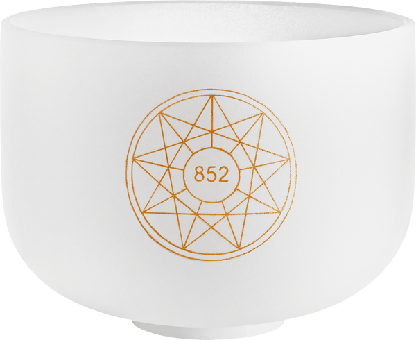MEINL Sonic Energy Solfeggio Crystal Singing Bowl, La 852 Hz, 10" / 25 cm, Brow Chakra - Ev - Entz Music