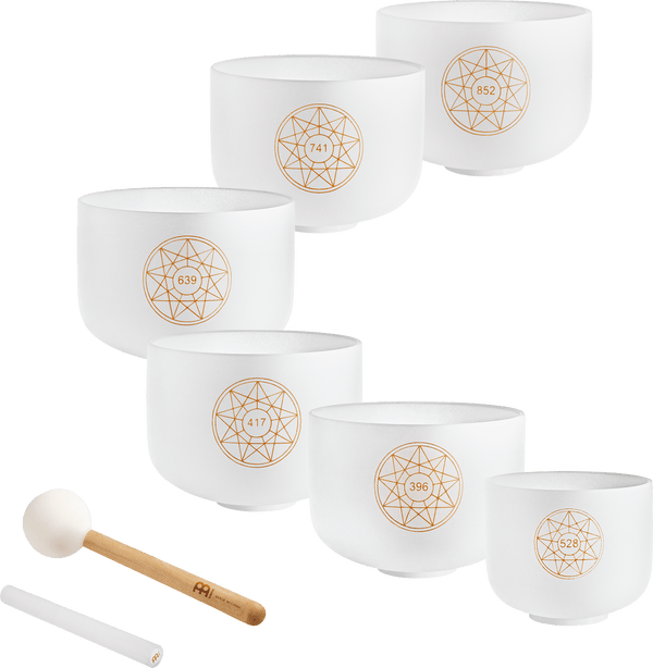 MEINL Sonic Energy Solfeggio Crystal Singing Bowl Set - Ev - Entz Music