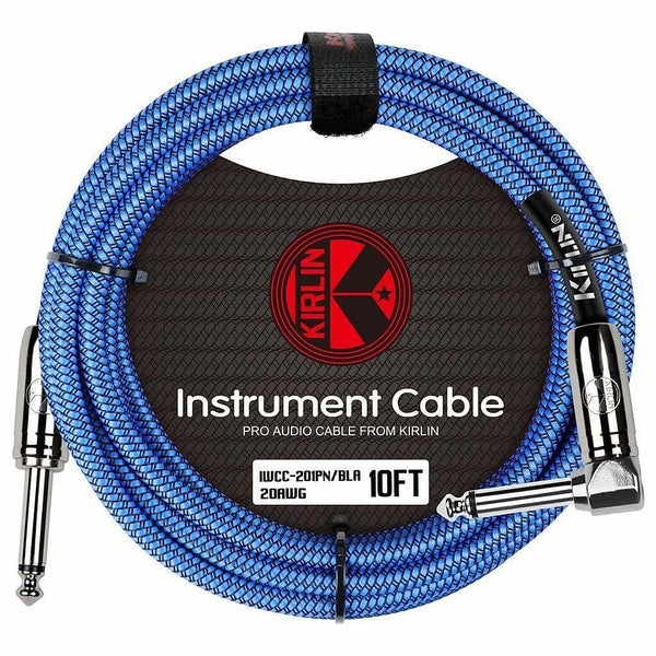 KIRLIN 10FT ANGLED CABLE - BLUE