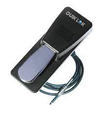 Quiklok Piano style pedal switchable polarity