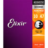 Elixir E11002 80/20 Bronze Acoustic Strings, Extra Light, 10-47