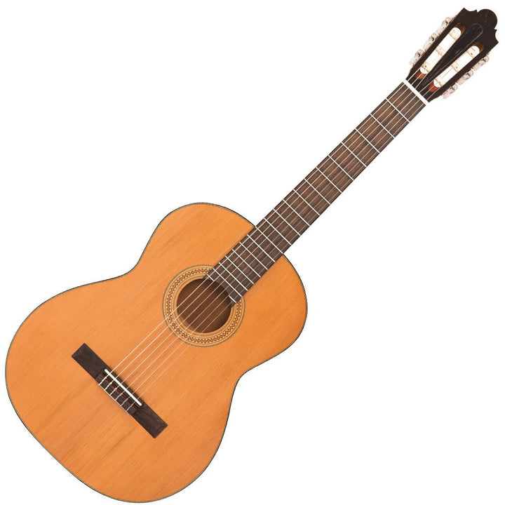 Santos Martinez Estuduiante Classic Guitar ~ Natural Satin - Ev - Entz Music