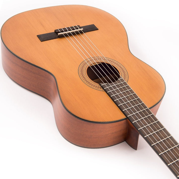 Santos Martinez Estuduiante Classic Guitar ~ Natural Satin - Ev - Entz Music
