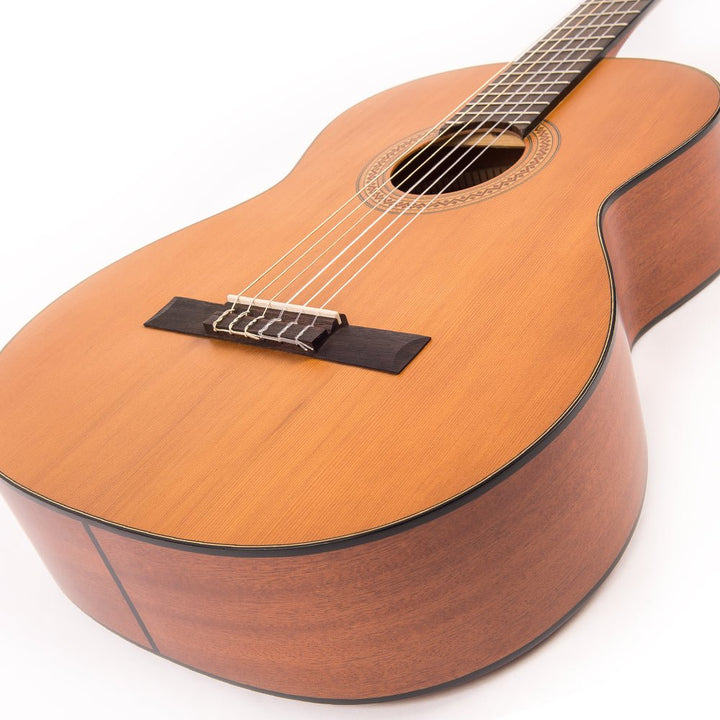 Santos Martinez Estuduiante Classic Guitar ~ Natural Satin - Ev - Entz Music