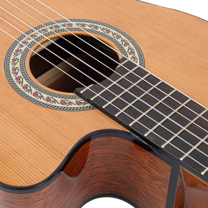 Santos Martinez Preludio Cutaway Electro - Classic Guitar ~ Natural High Gloss - Ev - Entz Music