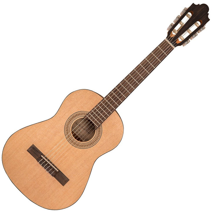 Santos Martinez Principante 1/2 Size Classic Guitar ~ Natural Open Pore - Ev - Entz Music