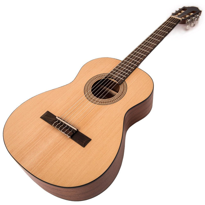 Santos Martinez Principante 3/4 Size Classic Guitar ~ Natural Open Pore - Ev - Entz Music