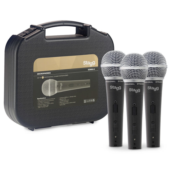 STAGG SDM50-3 MICROPHONE SET OF 3