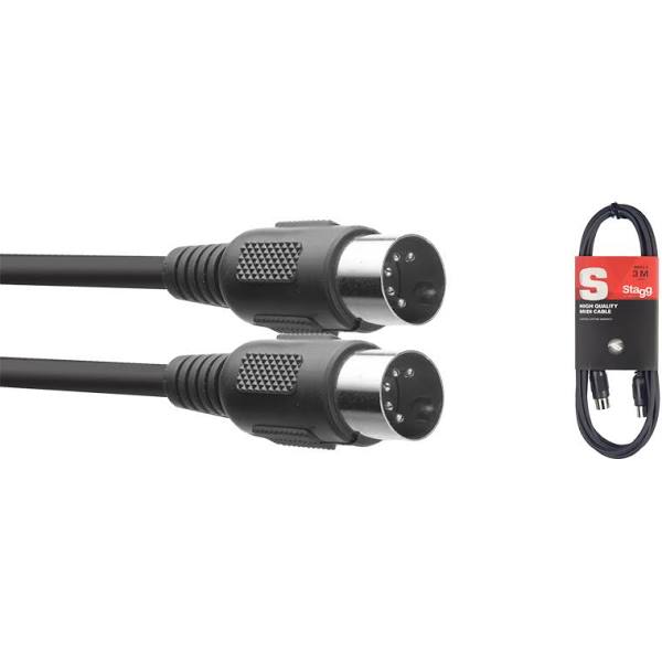 Stagg SMD1E 1m MIDI to MIDI Cable