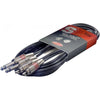 Stagg STC3PCM Twin Jack to RCA Phono Cable - Black
