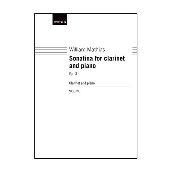 William Mathias Sonatina For Clarinet & Piano