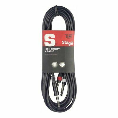 Stagg SYC Stereo Jack to Dual Mono Jack Cable (6m/20ft) - SYC6/PS2P E