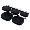 Meinl Synthetic Temple Block Set, 5-Piece Set, Black