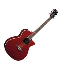 Eko Acoustic guitar NXT A 100 CW EQ (Transparent Red)