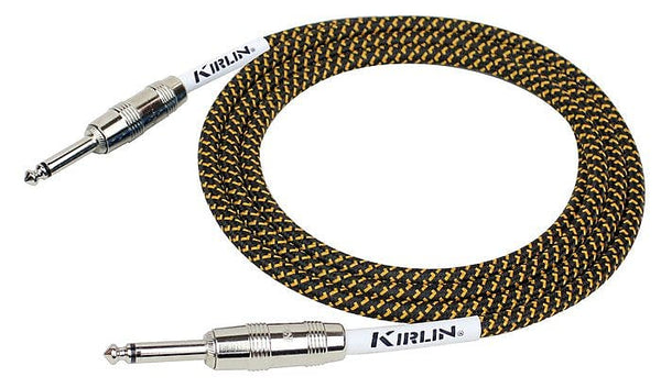 KIRLIN 20FT INSTRUMENT CABLE - BLACK / YELLOW
