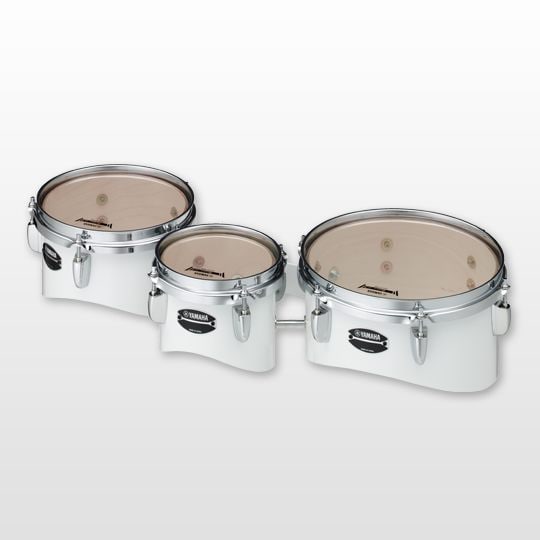 Yamaha TR - 2000 MARCHING TRIO TOMS in WHITE - Ev - Entz Music
